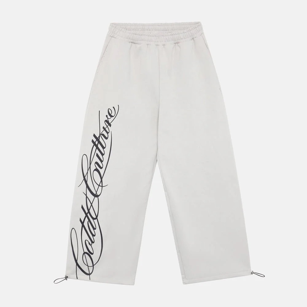 SCRIPT SWEATPANTS LIGHT GREY